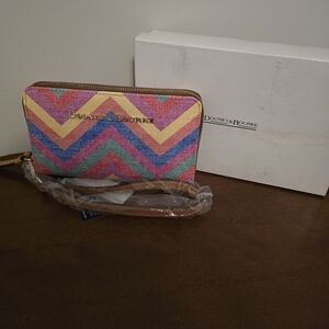 Dooney & Bourke Multicolor Chevron Wristlet